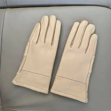 카멜 가죽 장갑