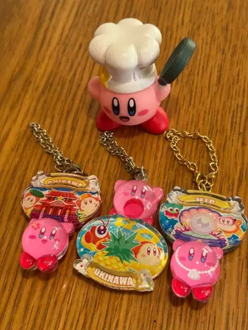 레어 [새상품급] 커비 셰프 키링 5개 세트