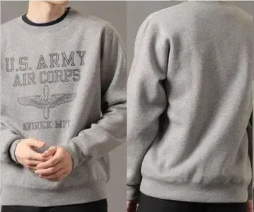 AVIREX 아비렉스 맨투맨 트레이닝복 그레이 M 6113478