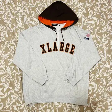 [ SALE ] XLARGE/엑스라지 후드티 하프 지퍼 맨투맨