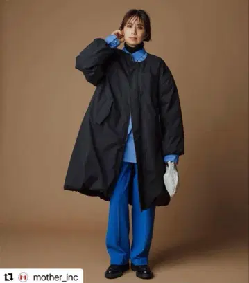 FORME 노카라 다운 코트 사이즈 1 히가시하라 아키 마더