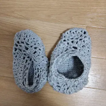 그레이 니트 양말