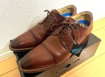 Foxsense 비즈니스 슈즈 가죽 신발 다크 브라운 27.5