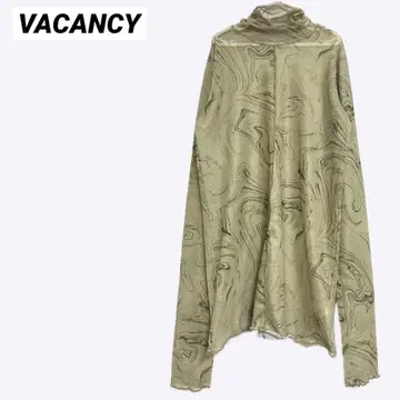 VACANCY 마블 패턴 시어 탑 여성용 FREE