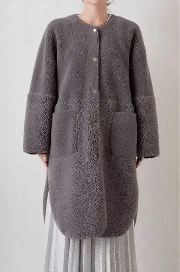 보아 스웨이드 트리밍 코트 Jena espace merveilleux