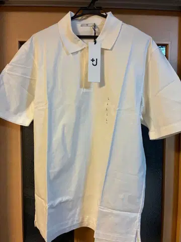 유니클로 +J 화이트 피케 셔츠 L 새상품