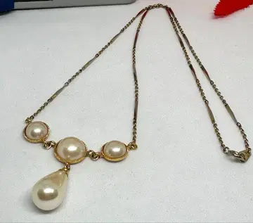 11233 펄 드롭 목걸이 골드