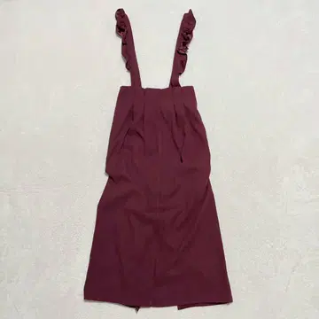 노헤어 오버롤 스커트 허리 레이스업 슬립 성숙 큐트 M