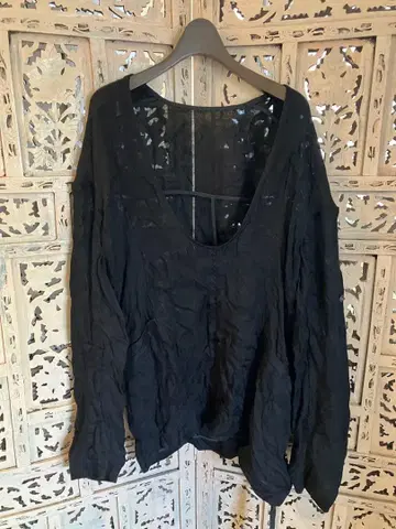 새상품 ELMORE L LEONARD 풀오버 드레스 셔츠 블랙/2