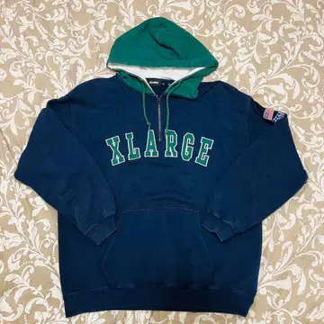 XLARGE / 엑스라지 후드티 하프 지퍼 맨투맨