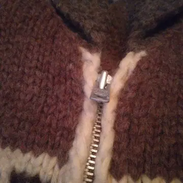 루돌프 무늬 울 혼방 가디건