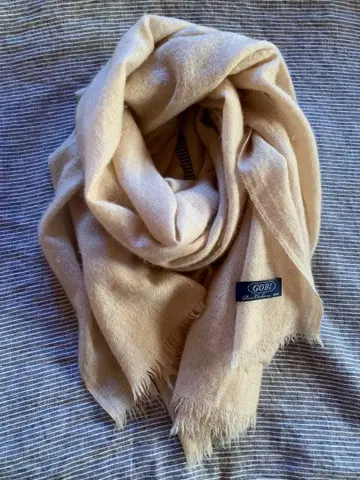 고비사 캐시미어 극박 숄 베이지