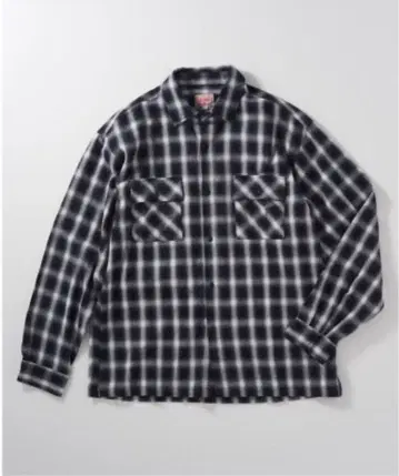 [ size L ] BIG MIKE 별주 라이트 옴브레 체크 셔츠