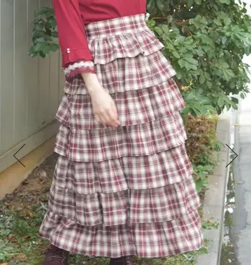 axes 체크 스커트