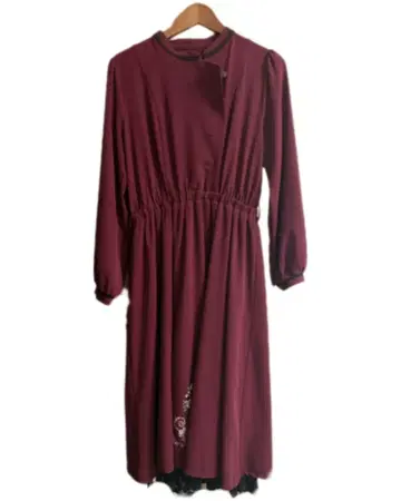 axes femme 버건디 원피스