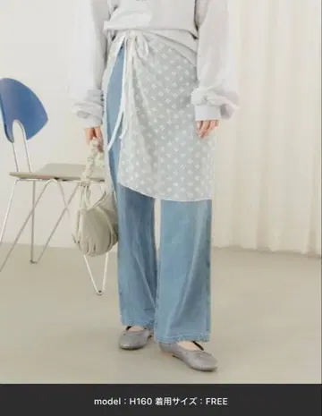 플라워 랩스커트 플라워