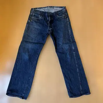 스트레이트 데님 다크 블루