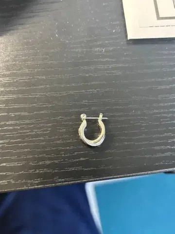 실버 후프 귀걸이 한쪽용