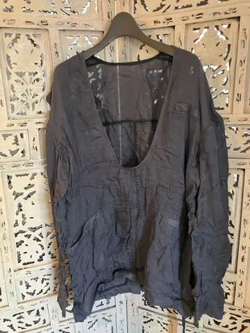 새상품 ELMORE L LEONARD 풀오버 드레스 셔츠 그레이 /2