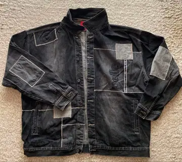 pellepelle 패치워크 데님 자켓 XXL