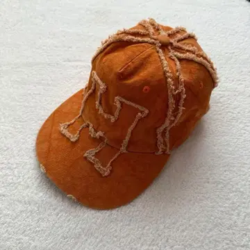 HTH 캡 / H heart logo 빈티지 캡 오렌지