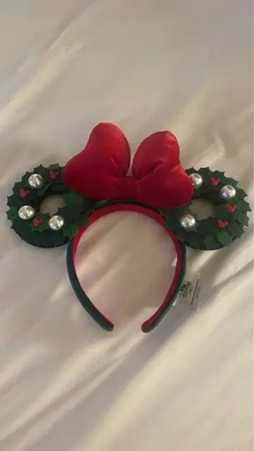 크리스마스 리스 머리띠