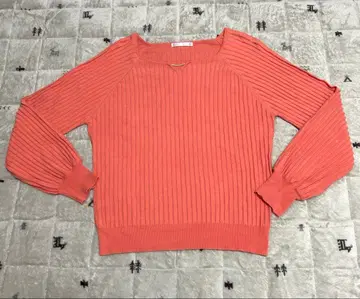 ITS'DEMO 플리츠처럼 보이는 리브 니트