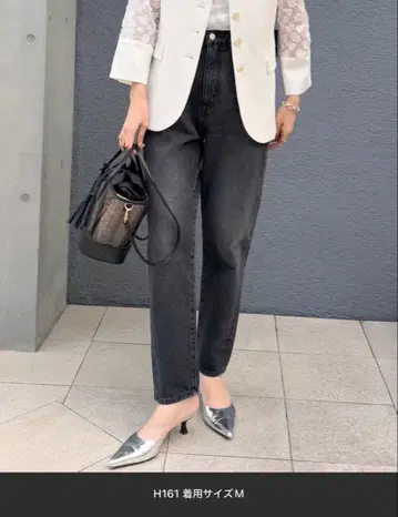 노리즈 RM denim 하이웨스트 슬림 테이퍼트 데님 M 사이즈