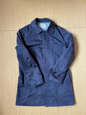 네이비 스텐카라 코트