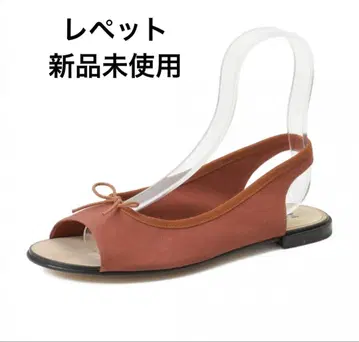 미사용 새상품 Repetto 브라운 슬링백 샌들