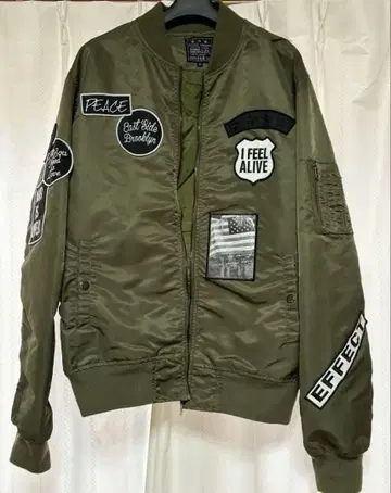 FLG MA-1 라이트 아우터 플라이트 자켓 카키