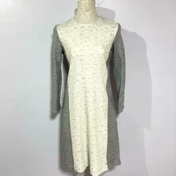 GIANNI LO GIUDICE 레이스 원피스 그레이 고급 일본제/36