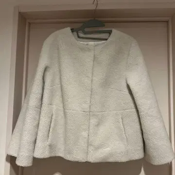 SCOT CLUB 노카라 화이트 자켓