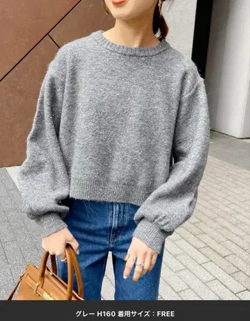 Spick and Span 스팽글 숏 기장 니트