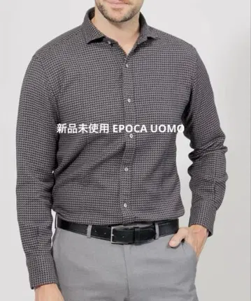 미사용 새상품 EPOCA UOMO 하운드투스 셔츠 M