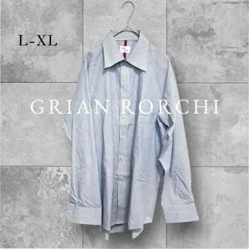 새상품급 그랑 로치 셔츠 비즈니스 수트 오피스 깔끔한 스트라이프 XL