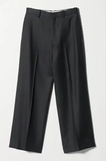 H beauty&youth 클리어 더블 크로스 와이드 슬랙스 그레이