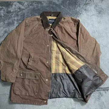 잉글랜드제 피에르 가르뎅 오일드 자켓 안감 체크