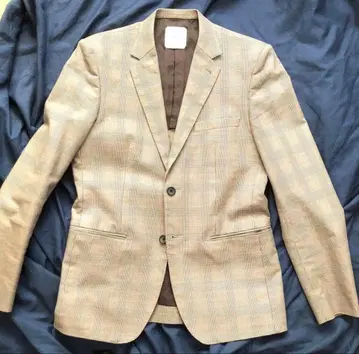 UNITED TOKYO 체크 무늬 테일러드 자켓 사이즈 2