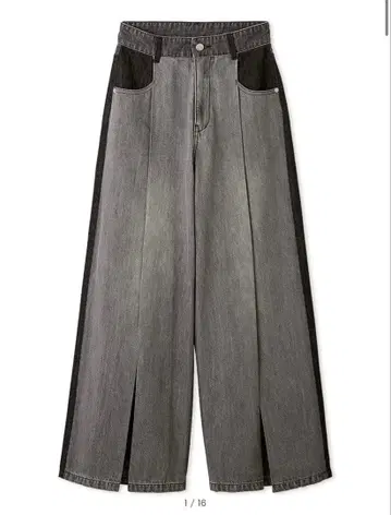 프레이 아이디 박스턱 와이드 데님 팬츠