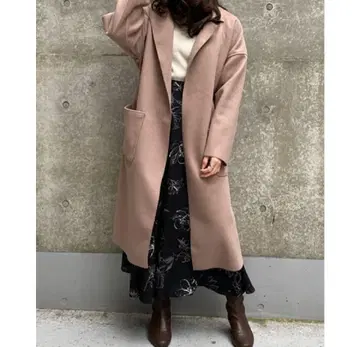 INGNI 사이드 슬릿 롱 코트 M