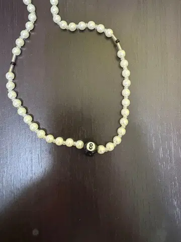 당구 8번 볼 펄 목걸이