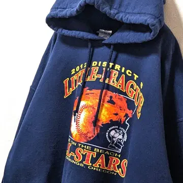 길단 리틀 리그 올스타 후드 맨투맨 네이비 네이비 컬러 L 구제 의류
