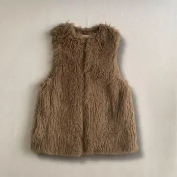 [ 새상품급 ] 23AW Ray BEAMS 인조 모피 크루넥 베스트 F