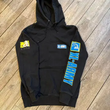 XLARGE XL-ARMY 블랙 후드티 M