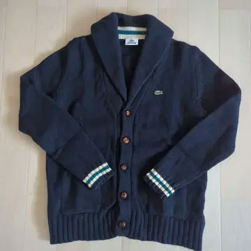 LACOSTE 라코스테 니트 자켓 네이비 남성용 L T1449