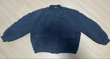 다크 그레이 퀼팅 아우터