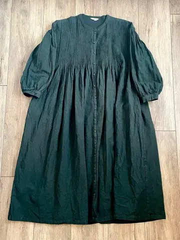 사만사 모스모스 면린넨 핀턱 원피스