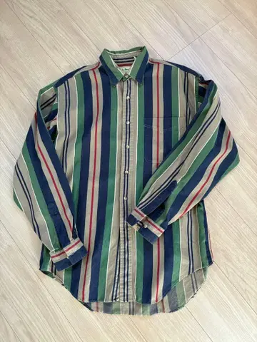 LLBean 스트라이프 멀티 컬러 셔츠