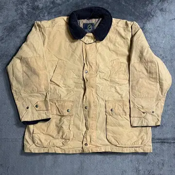 잉글랜드제 P.G FIELD 충전솜 오일드 자켓 체크 안감